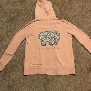 Baby pink Ivory Ella sweatshirt hoodie